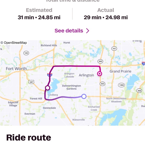 Purple Route Map Print - Picture 2 of 7